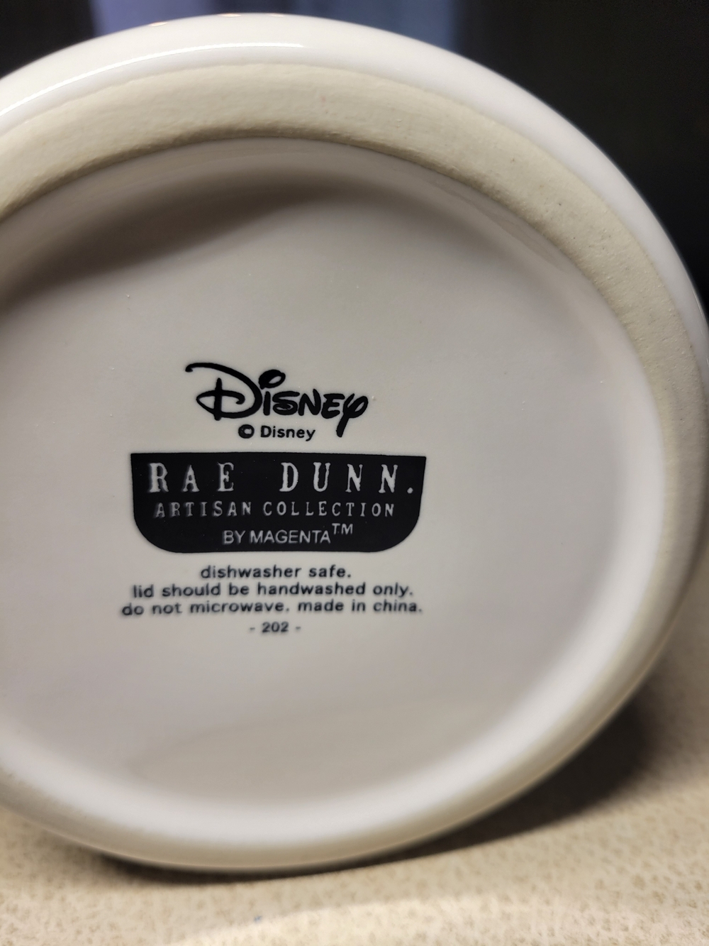 Rae Dunn Disney Alice in Wonderland Cheshire Cat Ceramic Canister - Picture 5 of 7